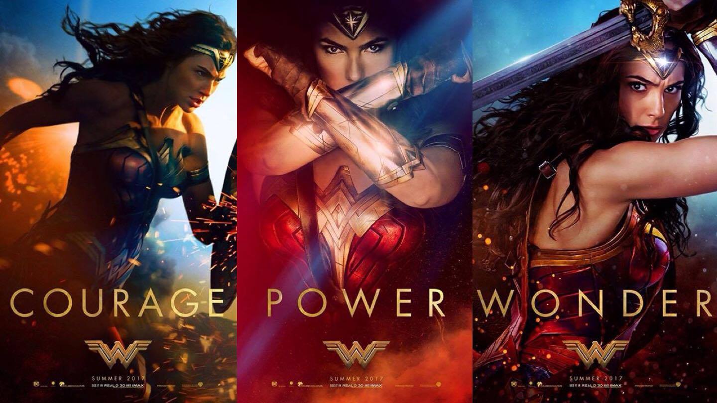 Wonder Woman Triptych Poster 2017